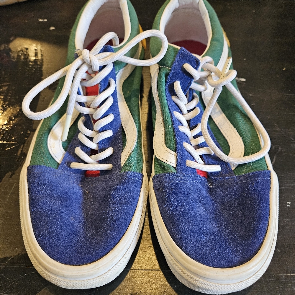 Vans multi color low top size 7w